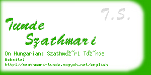 tunde szathmari business card